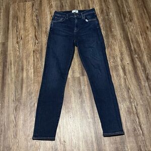 Agolde Sophie Jeans Women's Size 29 Slim Fit High Rise Dark Wash Designer Denim